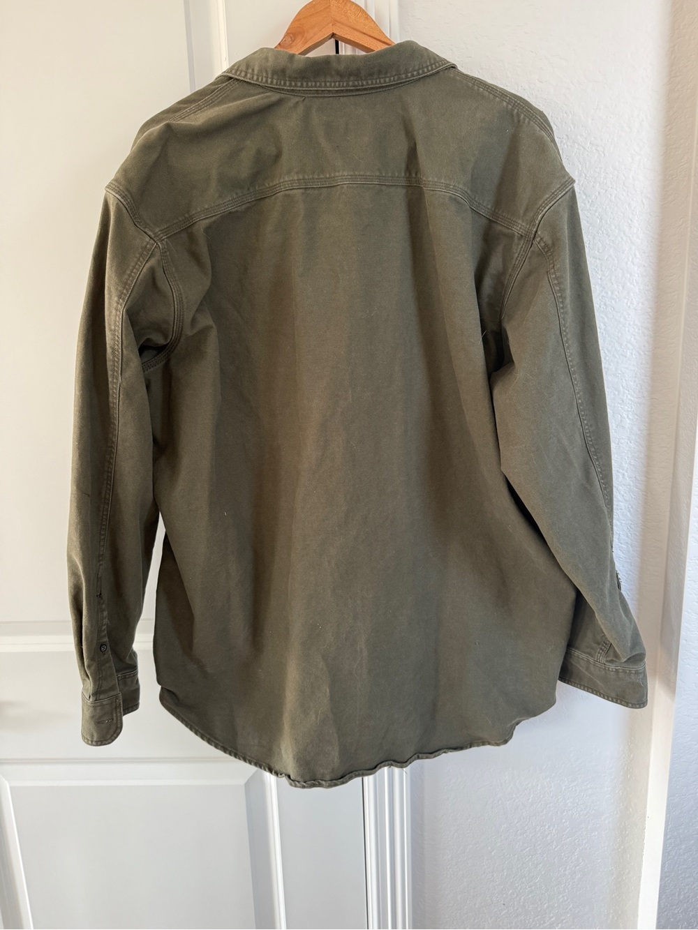 G.H. Bass Utility Pocket Green Button-Up Work Shirt - Picture 2 of 8